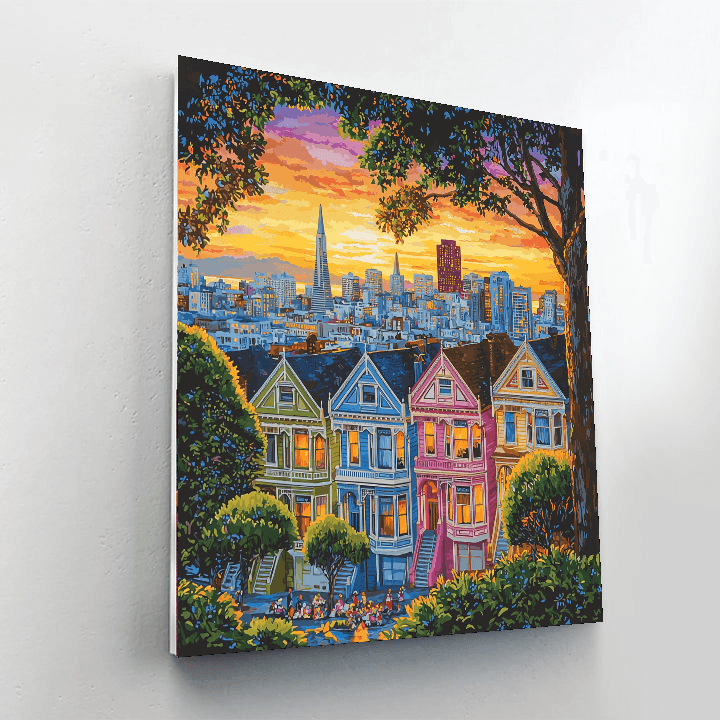 The Painted Ladies Painting By Numbers Kit