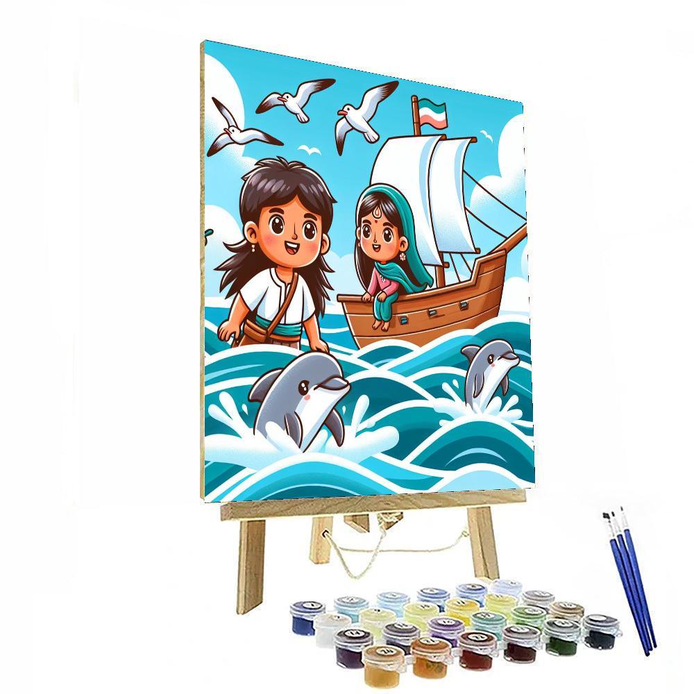 Adventurous Sea Voyage Painting By Numbers Kit