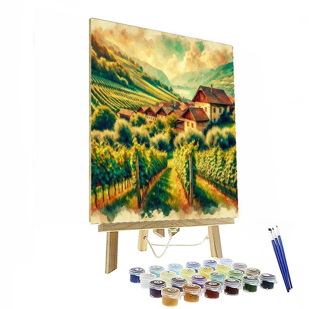 Picturesque Vineyard Stroll Numbered Painting Kits