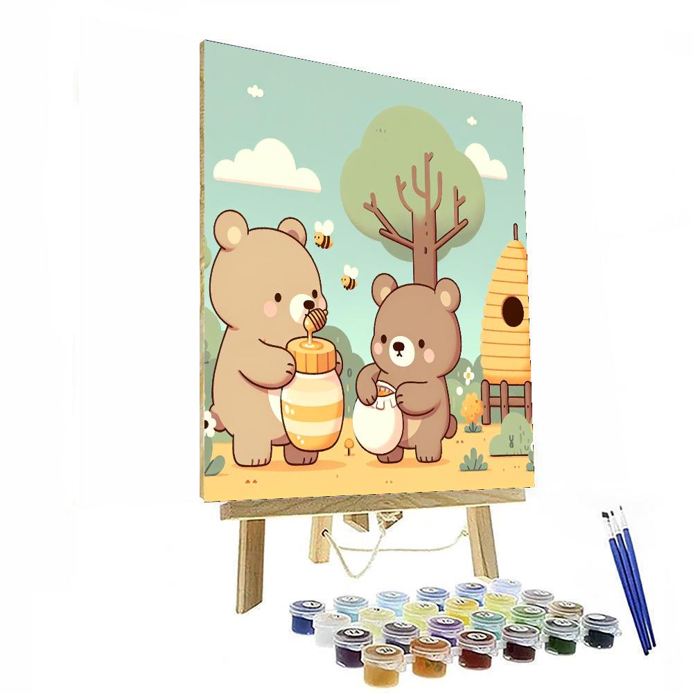 Sweet Honey Bears Number Painting