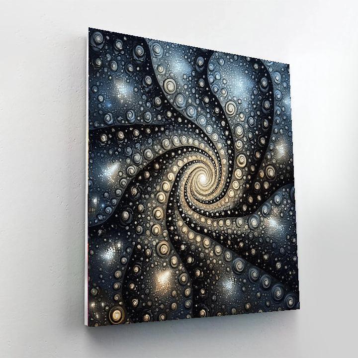 M.C. Escher Inspired Fractal Dreams  Number Painting