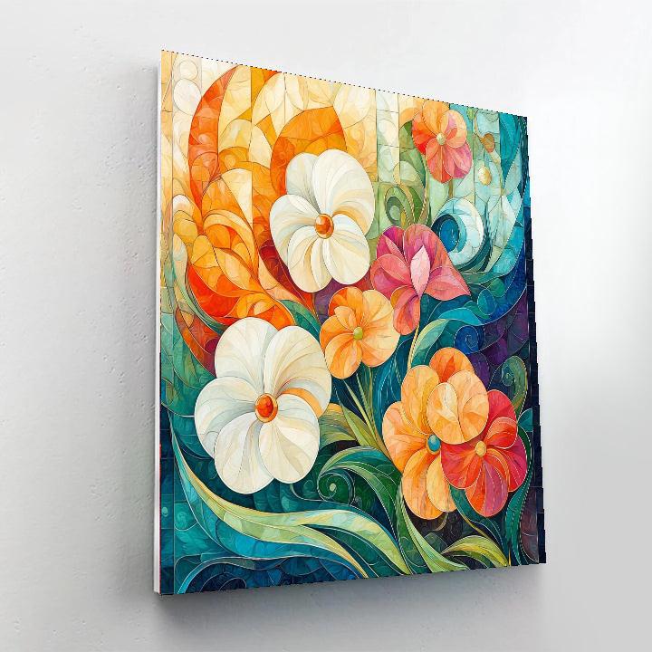 Alphonse Mucha Inspired Vibrations Of Joy  Paint By Number