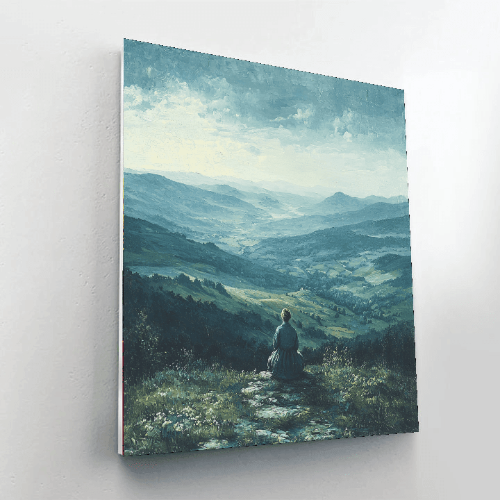 Friedrich Inspired Sublime Solitude  DIY Paint By Numbers