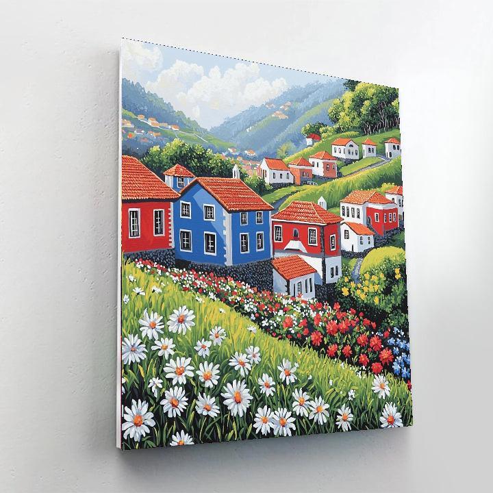 Santana Traditional Houses - Madeira Painting Number Kit