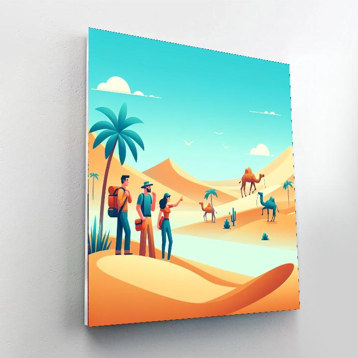 Desert Oasis Expedition DIY Paint By Numbers