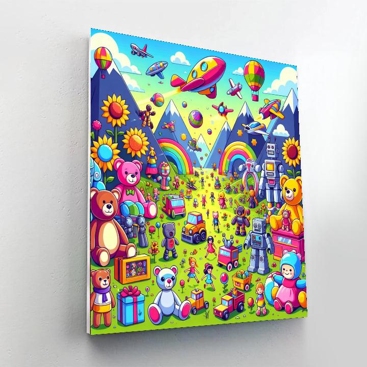 The Great Toy Adventure Painting Number Kit