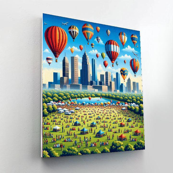 Balloon Fiesta - Bristol, Uk Paint By Numbers