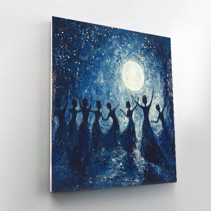 Moonlit Dance Number Painting