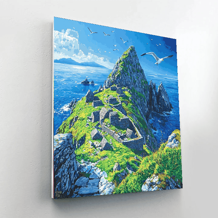 Skellig Michael - Ireland Numbered Painting Kits