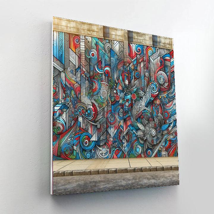 Vivid Urban Graffiti Scene Paint By Numbers Art