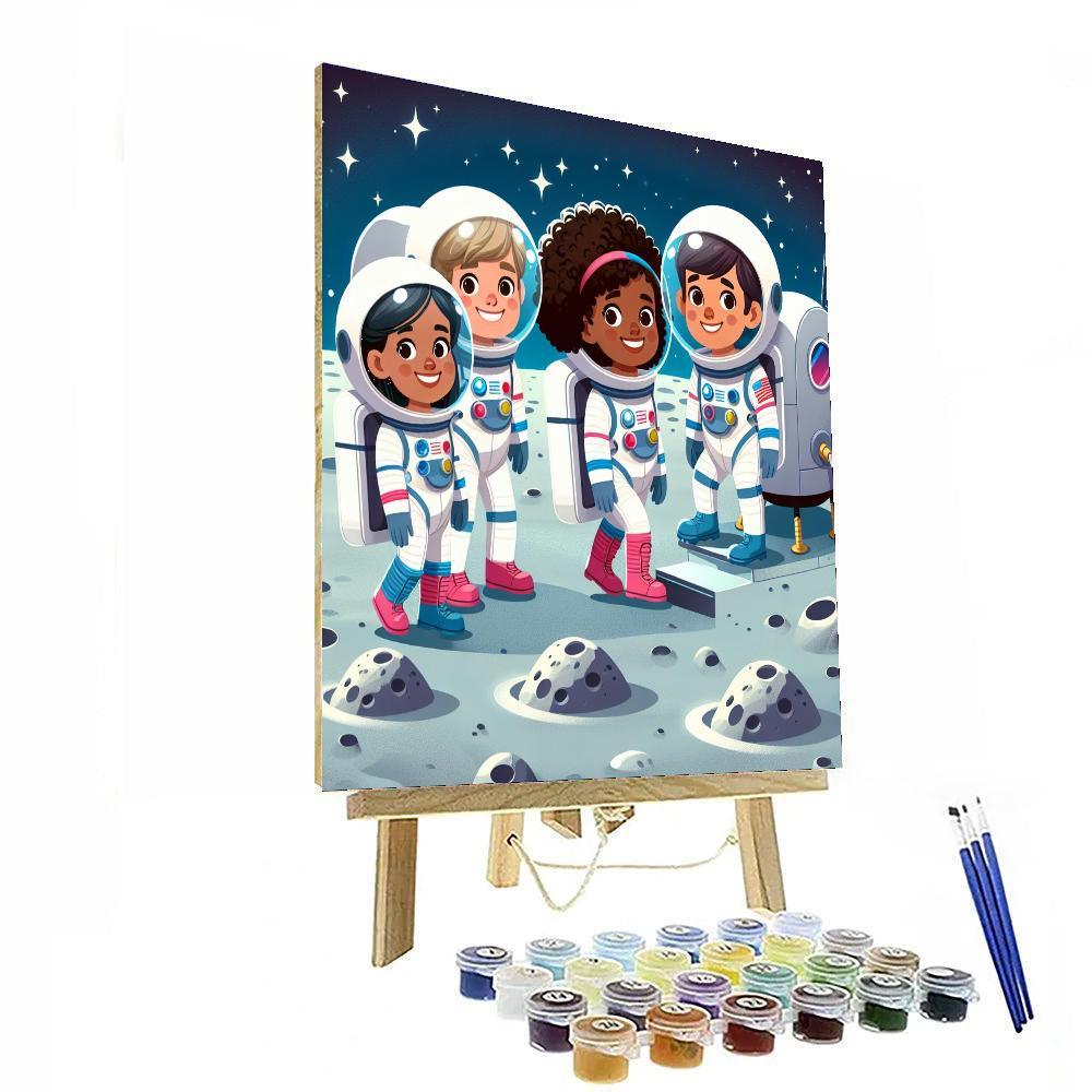 Lunar Landing Mission Paint By Numbers