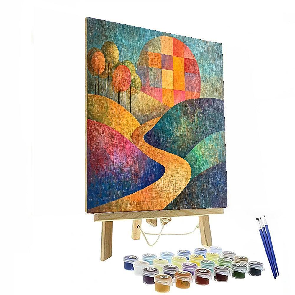 Paul Klee Inspired Rhythms Of Serenity  Numbered Painting Kits