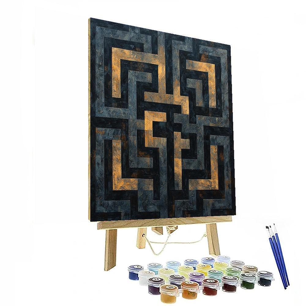 M.C. Escher Inspired Paradoxical Labyrinths  Painting Number Kit