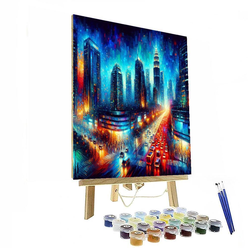 Bold Urban Landscape Numbered Painting Kits
