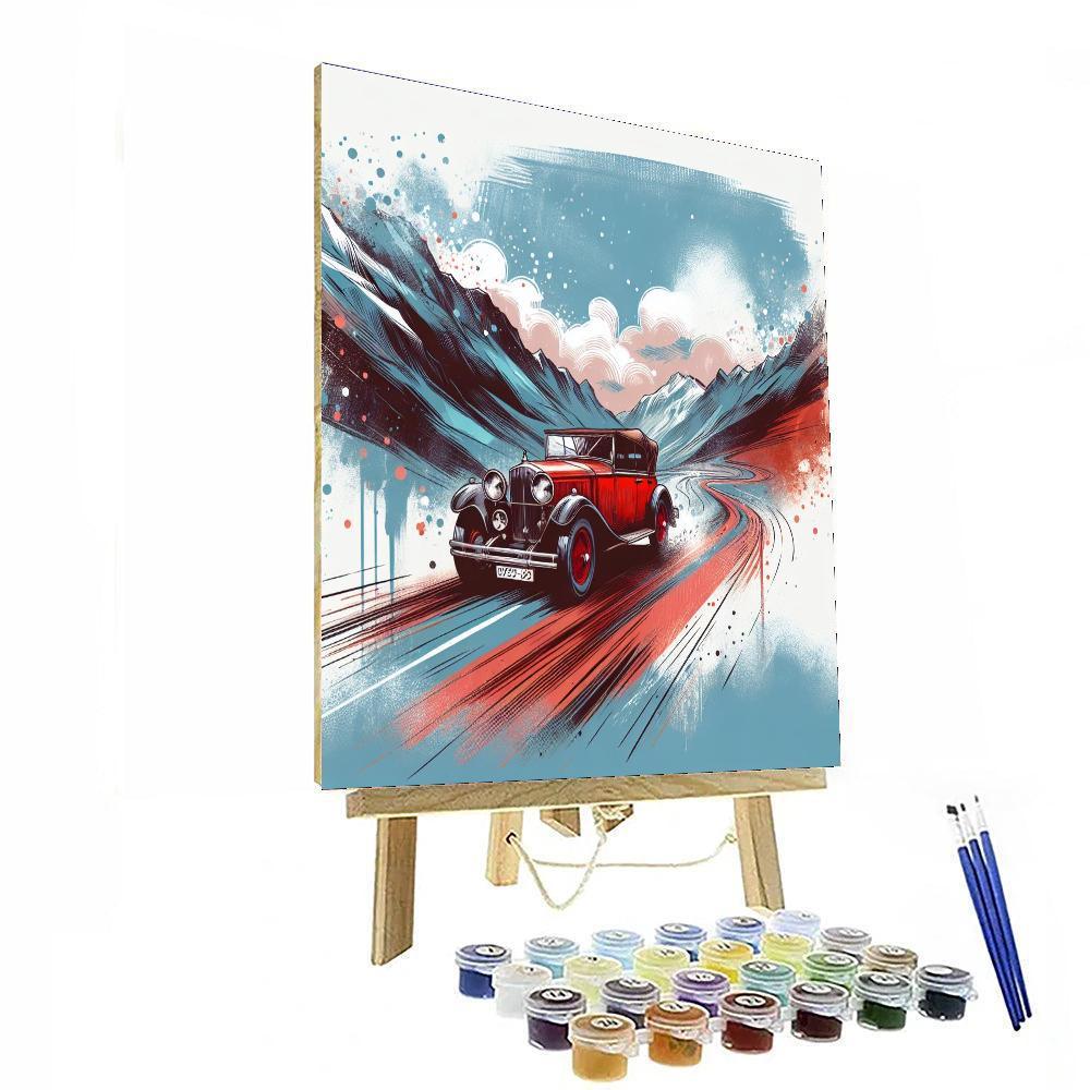 Automobile Adventure DIY Paint By Numbers