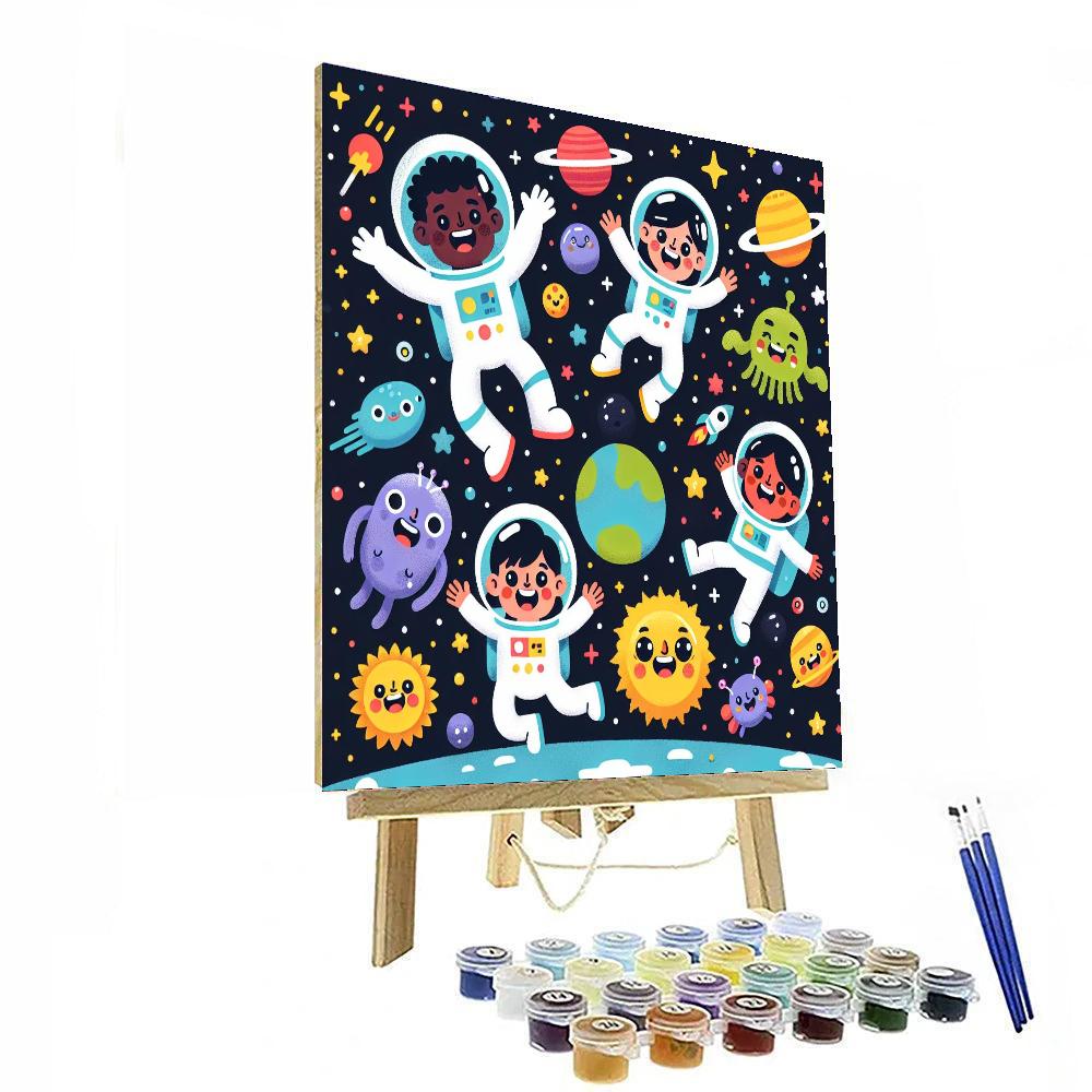 Exploring Space Together Paint By Numbers