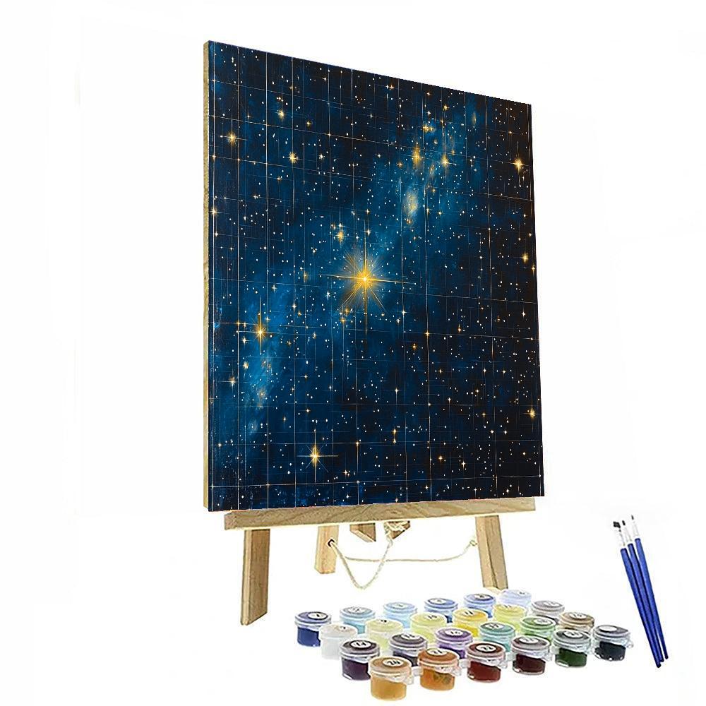 El Greco Inspired Celestial Starfield Elegance  Paint By Numbers