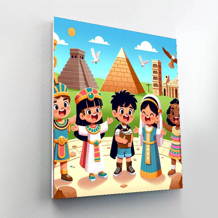 Adventure With Ancient Civilizations Number Painting