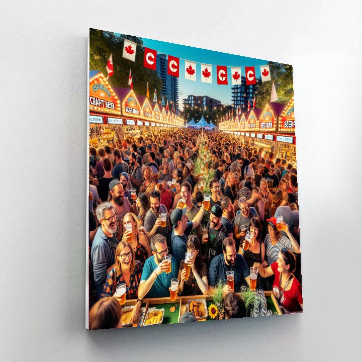 The Great Canadian Beer Festival - Canada Painting By Numbers Kit