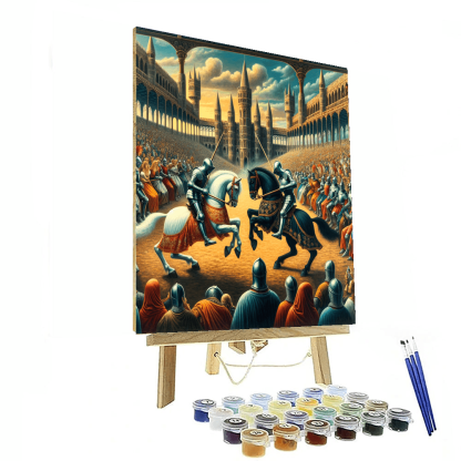 Fanciful Medieval Tournament Number Painting