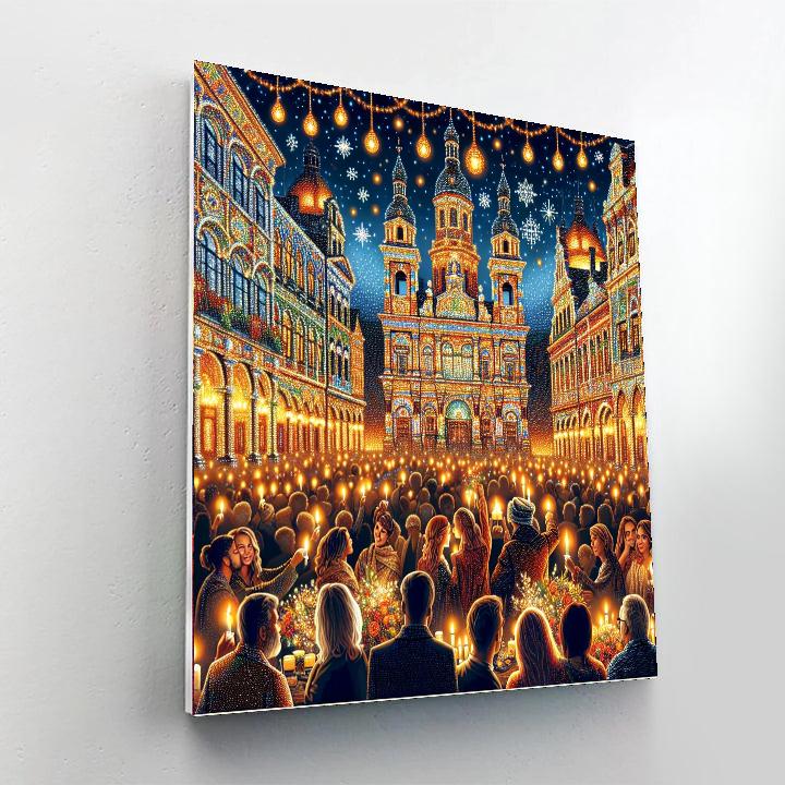 The Festival Of Lights In Lyon Paint By Color