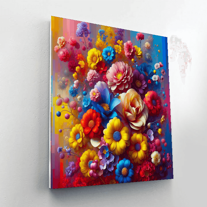 Vibrant Floral Harmony Paint By Numbers