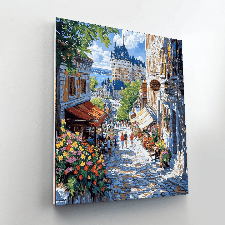 Old Quebec City Paint By Numbers