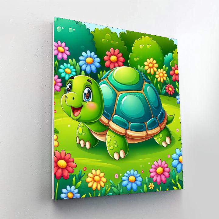Funky Tortoise Painting By Numbers Kit
