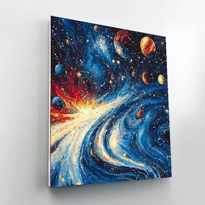 Jackson Pollock Inspired Dance Of The Cosmos  Paint By Numbers