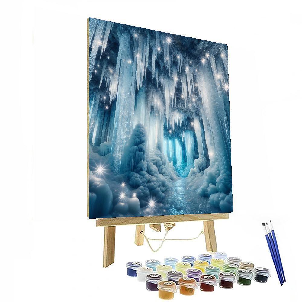 Mystic Ice Cavern DIY Paint By Numbers