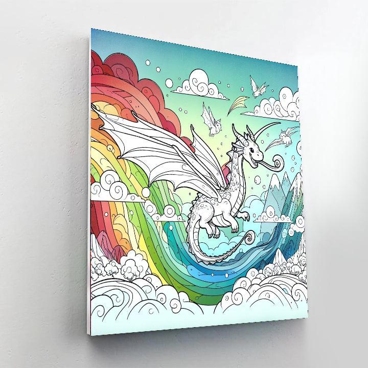 Dreamy Dragon Realm Painting By Numbers Kit