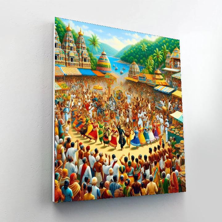 Karnataka Karavali Utsav Painting Number Kit