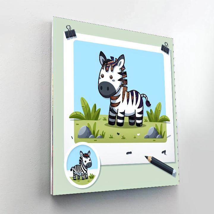 Zippy Zonkey Paint By Numbers Art