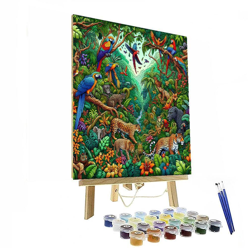 Exotic Wildlife Refuge Paint By Color