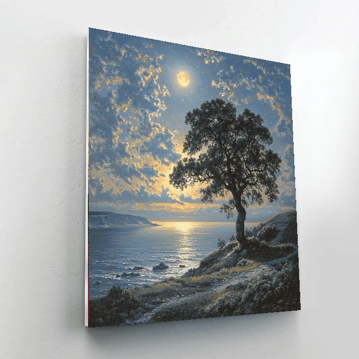 Caspar David Friedrich Inspired Night Sky Symphony  Paint By Numbers Kits