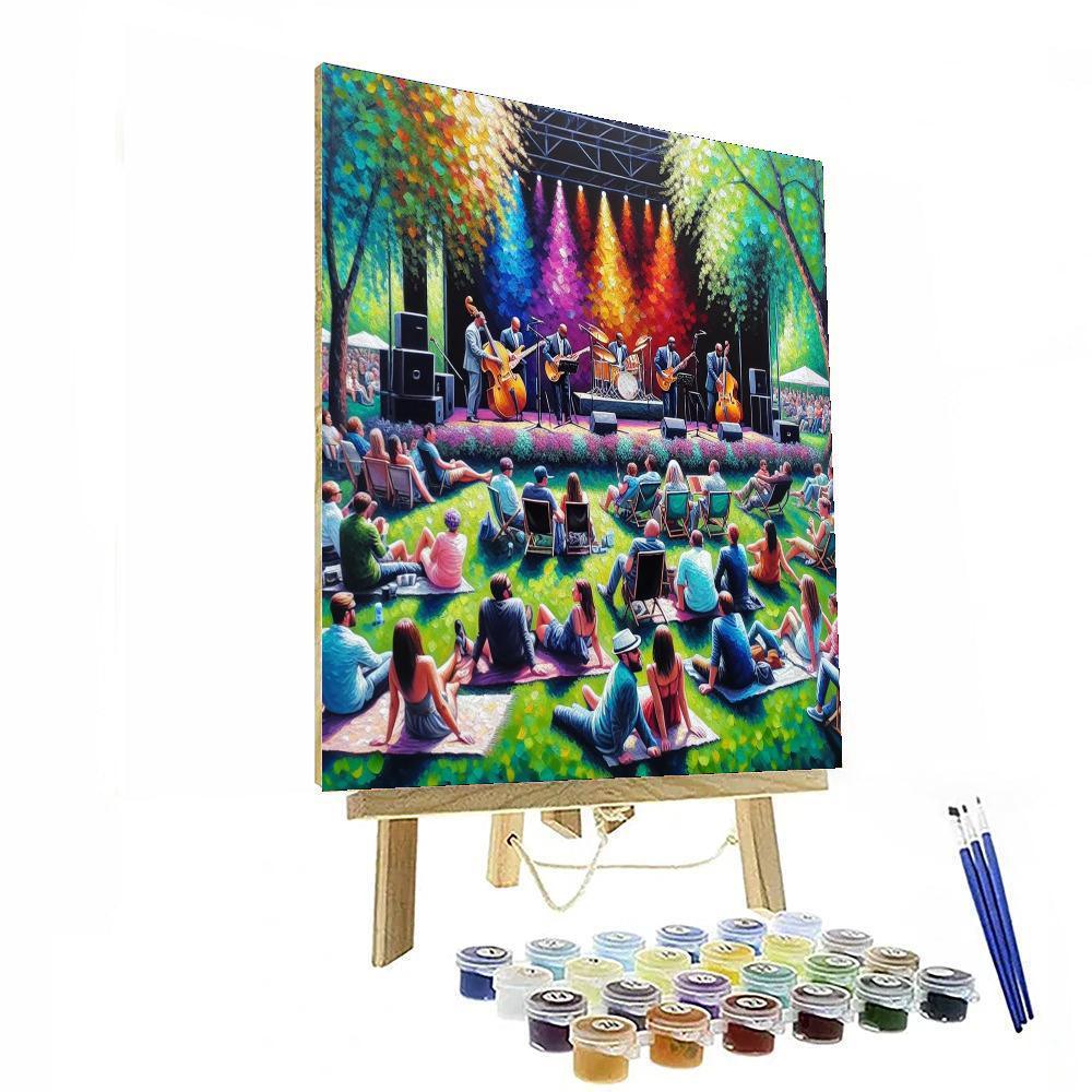 Jazz In The Park - Bucharest Number Painting