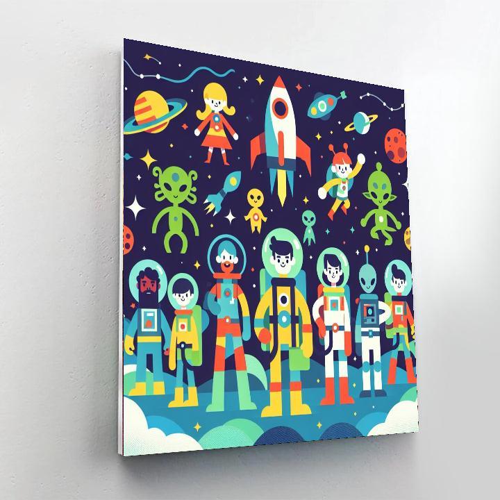 Galactic Heroes' Adventure Paint By Number