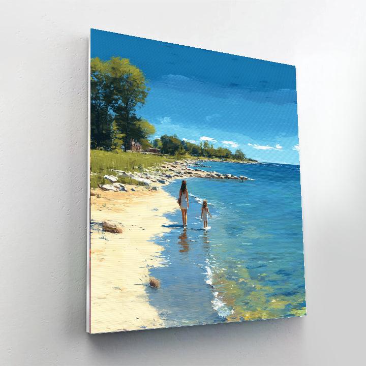 Cherished Memories By The Sea Painting Number Kit