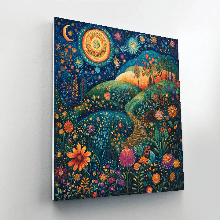 Frida Kahlo Inspired Frida's Mystical Garden  Paint By Numbers Art