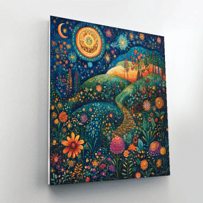 Frida Kahlo Inspired Frida's Mystical Garden  Paint By Numbers Art