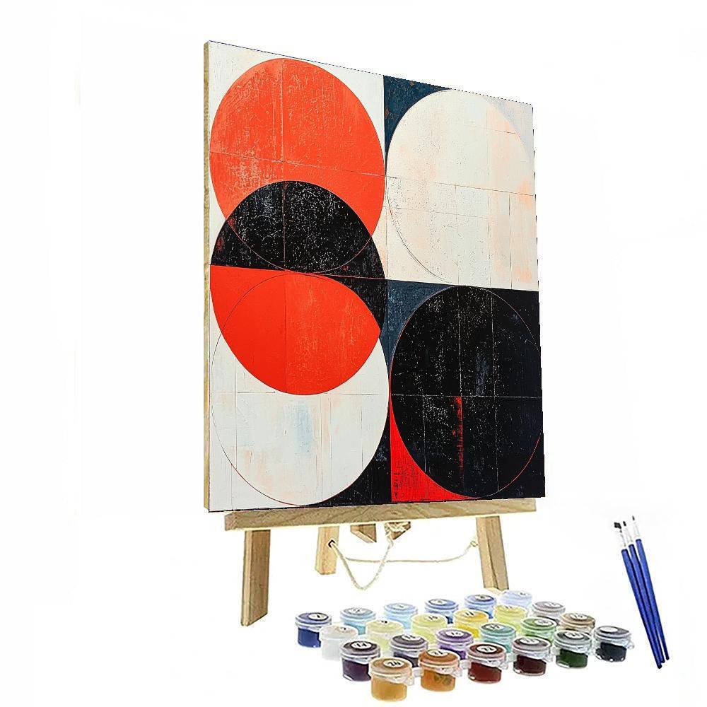 Kazimir Malevich Inspired Harmony In Shapes  Paint By Numbers Kits