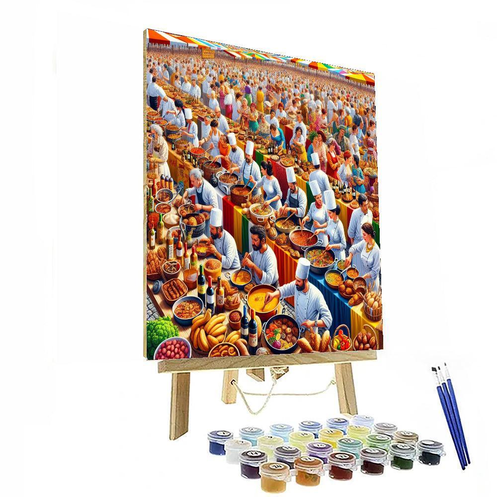 Gastronomy Festival - Spain Paint By Color