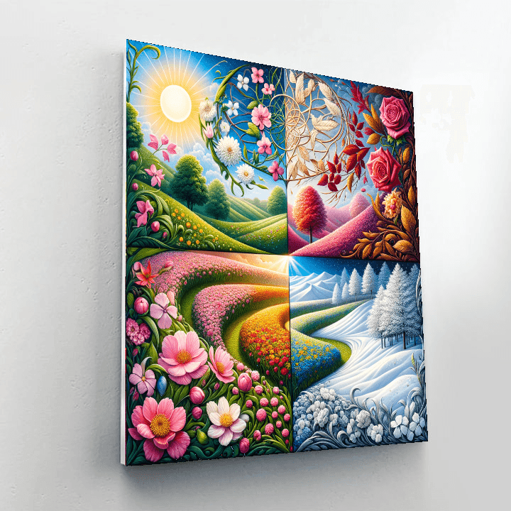 Seasonal Changes DIY Paint By Numbers