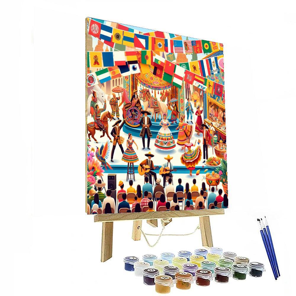 Dia De La Raza - Various Locations, Latin America Number Painting