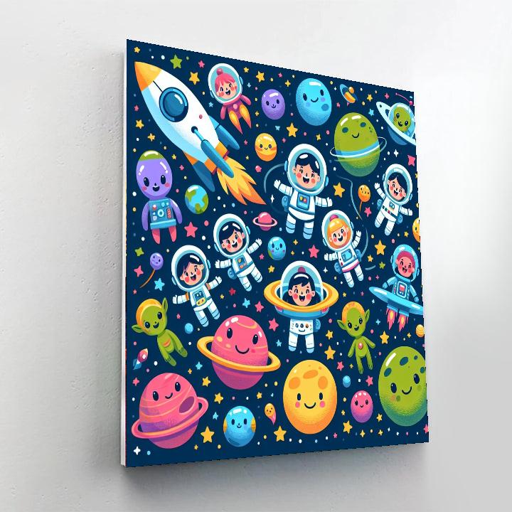 Exploring The Space Galaxy Numbered Painting Kits