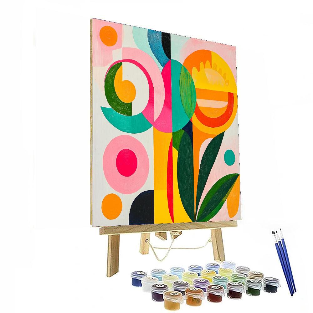 Joan Miró Inspired Whimsical Energies  Number Painting