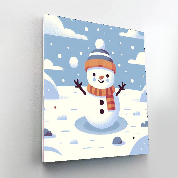 Snowman's Winter Fun Numbered Painting Kits