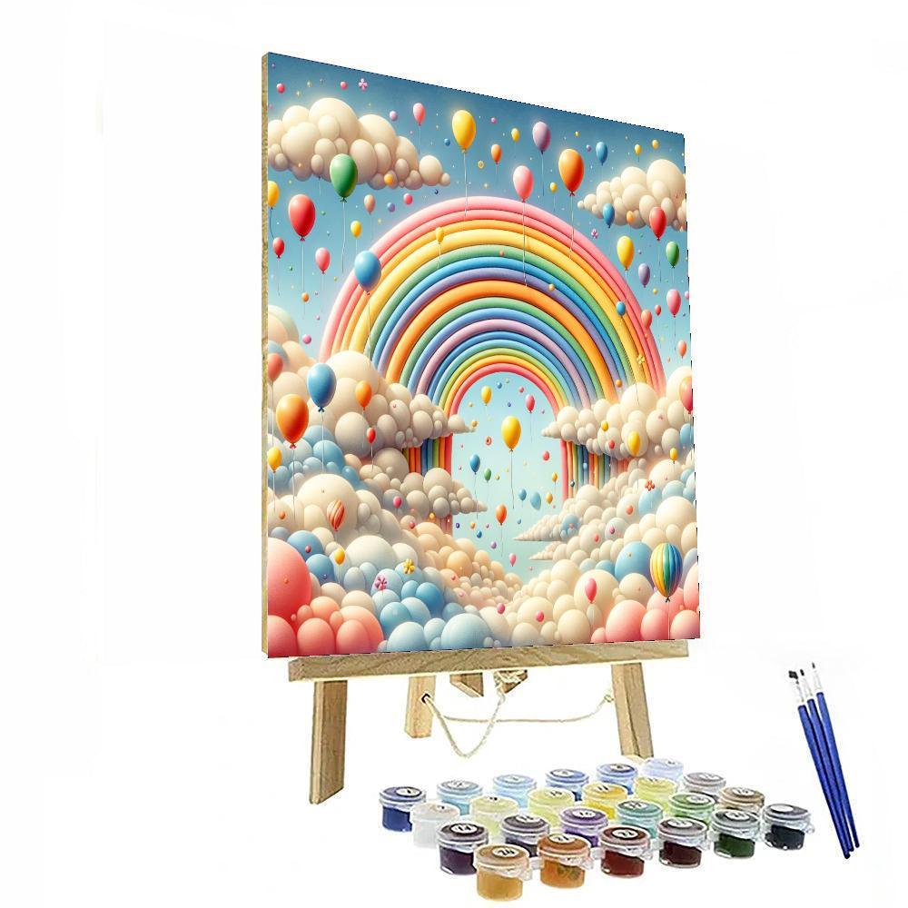Rainbow Skies Numbered Painting Kits