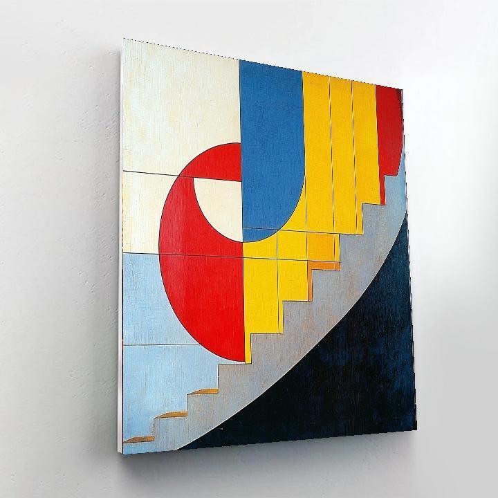 Wassily Kandinsky Inspired Bauhaus Geometry  Paint By Numbers Kits