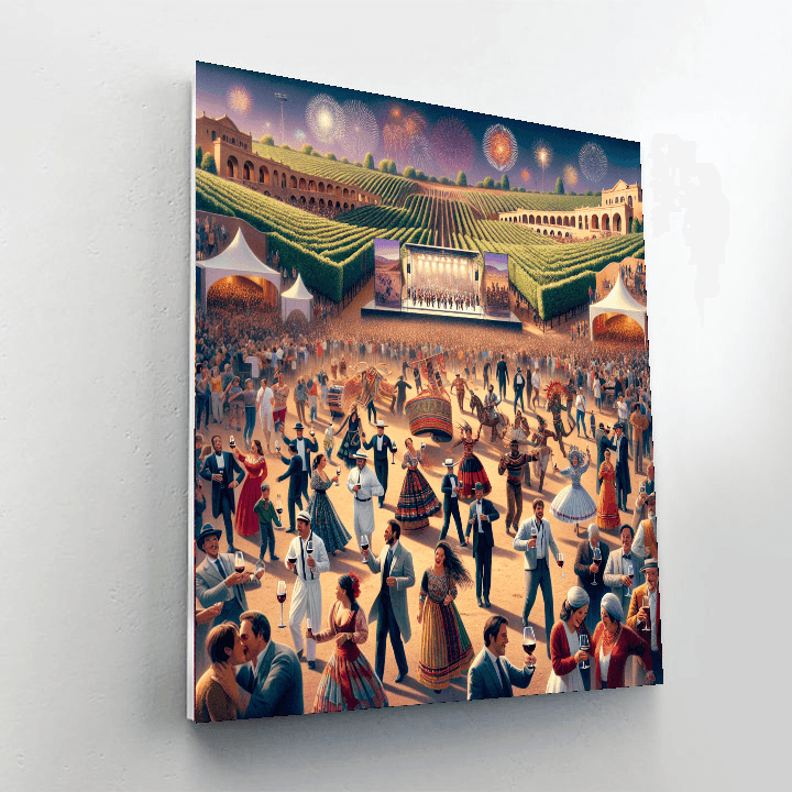 Grapes And Wine Festival - Argentina Paint By Numbers Kits